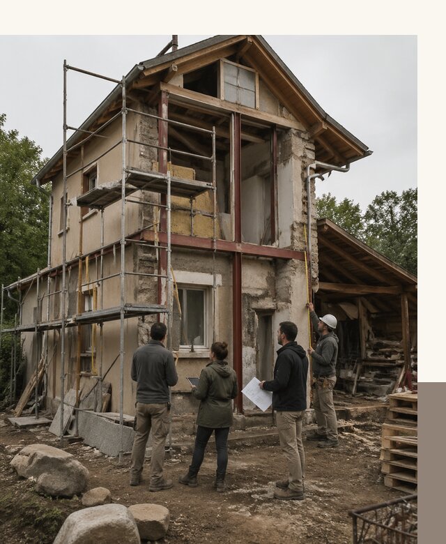 Реконструкция загородного дома под ключ в Северске от бюро