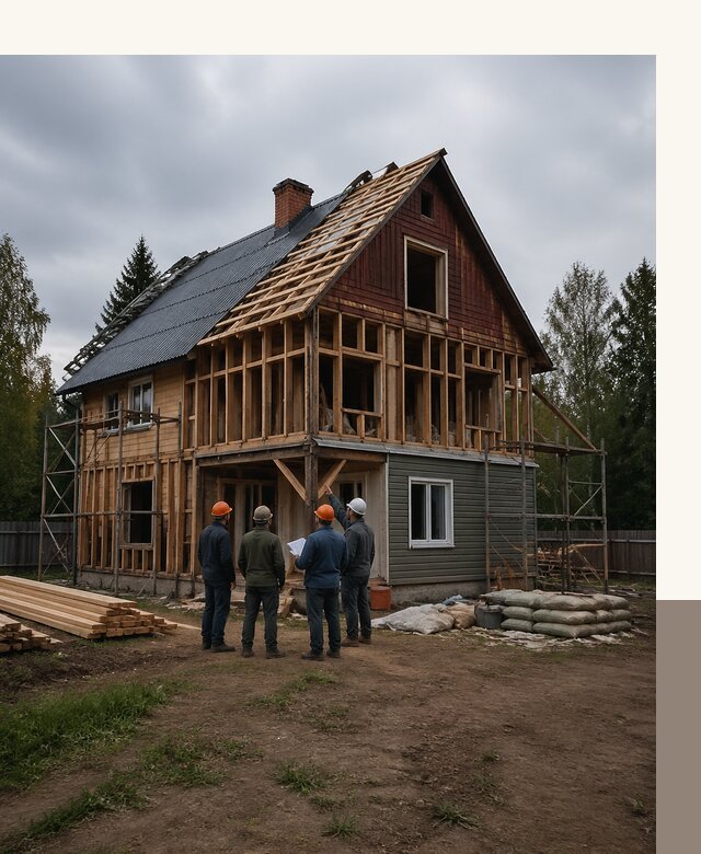 Реконструкция дачного дома в Северске под ключ с проектом