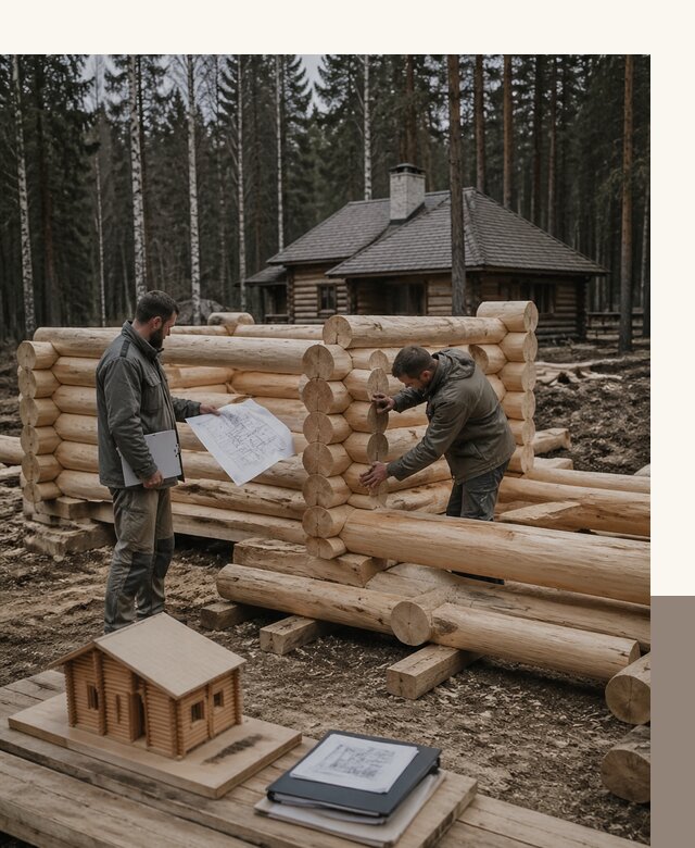 Проектирование и строительство домов из бревна в Северске